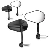 2x Motorcycle Bar end mirror Pair (4 pieces) ECE / rear view mirror Zaddox SP6 pair Discount Set
