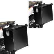 2x Motorcycle Aluminium Side Case Bagtecs Namib 35l Alloy black Discount Set