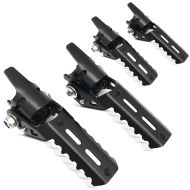 2x Crash bar foot pegs 22-25mm for engine guards Motoguard HF3 black Discount Set