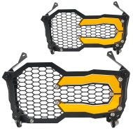 2x Headlight Grille Front Headlight compatible with BMW R 1200 GS / Adventure 13-18 Motoguard SG2 Lamp Guard Discount Set