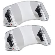 2 x Windshield deflector Clip-On Puig 20764H Clip-On Windscreen Spoiler smoke Set Discount