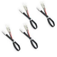 2x Indicator adapter cable motorcycle compatible with Motocross, Enduro Lumitecs 2 pieces AK5 Discount Set