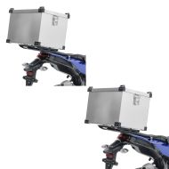 2x Motorcycle Aluminium Top Box Bagtecs Namib 45l Top Case Alloy Discount Set