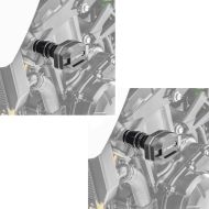 2x Frame sliders / crashpads compatible with Kawasaki Z 900 17-24 RX4 black Discount Set