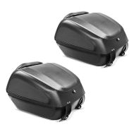 2x Motorcycle Top Box / Top Case for Custombikes incl. Mountingplate Discount Set