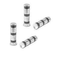 2x Handlebar Hand Grips 1" Inch CG11 Billet CNC fits for Kawasaki fits for Yamaha Suzuki fits for Honda chrome Craftride Set Discount