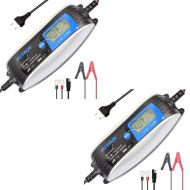 2x Battery charger motorcycle / motorbike battery charger Lumitecs ST3 6V 12V 4A Discount Set