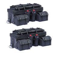 2x ATV Cargo Bag Bagtecs QB2 Rear Tail Bag Top Box black Discount Set