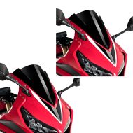 2 x Racing Screen Z compatible with Honda CBR 650 R 19-23 Black Puig Set Discount