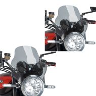 2 x Windshield Puig Top Universal Windscreen Fly Screen  light smoke Set Discount