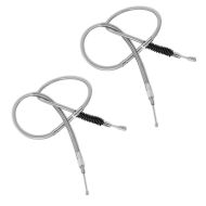 2x Clutch Cable 150cm fits for Harley Davidson Sportster 86-09 Stainless Steel/Nylon Craftride Set Discount