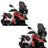 2 x Touring Screen compatible with Suzuki V-Strom 1050 / XT 20-24 dark smoke Puig Set Discount