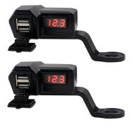 2x 12V Motorcycle USB Socket Lumitecs US34 Discount Set