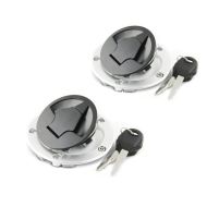 2x Fuel Gas Cap compatible with Kawasaki II motorcycle tank cap + key Tourtecs OEM Discount Set