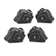 2x Pannier Liner Inner bag compatible with Kawasaki Versys 650 / 1000 15-24 KB2 Bagtecs Discount Set
