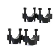 2x Handlebar risers 20 mm compatible with Yamaha Tenere 700 19-24 Tourtecs aluminum black Discount Set