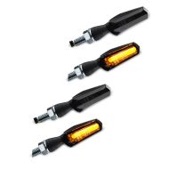 2x LED indicators motorcycle / turn signals Lumitecs TX15 2 pieces tinted black Discount Set