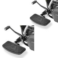 2x Front Floorboards for Cruisers Baggers Driver Footpegs Craftride FH1 black Discount Set