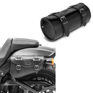 Set: Saddlebag left Arizona 3Ltr Side Bag for Chopper + Tool Roll Bag Kansas 3Ltr Custom tool bag in 