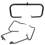 Set: Saddlebag Support Brackets fits for Harley Davidson Touring 14-24 rear guard black Craftride + Engine Guard fits for Harley Davidson Touring 09-24 Craftride TR2 black