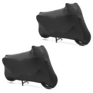 2x Motorcycle tarpaulin cover Indoor Craftride XL-XXL Stretch garage in black Discount Set