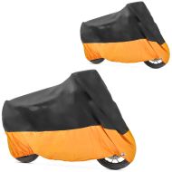 2x Abdeckplane Craftride XXXL Abdeckhaube in schwarz-orange Spar-Set_1
