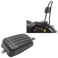 Set: Sissybar für Harley Davidson Softail 18-21 Craftride SRL schwarz + Soziussitz für Harley Davidson Softail Street Bob / Standard 18-20 Beifahrersitz Craftride Stripe_1