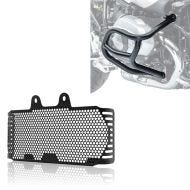 Set: Sturzbügel für BMW R NineT 14-21 Motoguard Schutzbügel + Kühlerabdeckung für BMW R NineT 14-21 Kühlergrill Zaddox KG1 schwarz_1