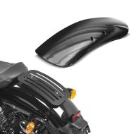 Set: Gepäckträger für Harley Sportster Forty-Eight 48 10-20 Solo Rack L1 Gepäckbrücke Craftride + Metall Front Fender Kurz für Harley Davidson Sportster Forty Eight 48 / Special 10-20 Craftride_1