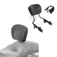 Set: Sissybar für Harley Street Glide 09-13 Craftride mit Docking Kit schwarz + Fahrer Rückenlehne für Harley Davidson Street Glide 06-21 Craftride_1