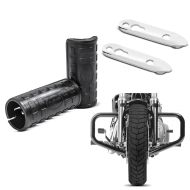 Set: Sturzbügel Mustache II für Harley Dyna Street Bob 06-17 schwarz + Blinkerverlegung für Harley Dyna Street Bob 06-17 Blinker hinten Versatz Kit Craftride chrom_1