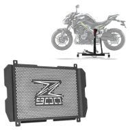 Set: Zentralständer Kawasaki Z 900 17-21 grau Motorradheber ConStands Power-Evo + Kühlerabdeckung für Kawasaki Z 900 17-21 Kühlergrill Zaddox KG1_1