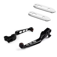 Set: Bremshebel und Kupplungshebel Set Edge Cut Harley Davidson Dyna Street Bob 06-17 schwarz Craftride + Blinkerverlegung für Harley Dyna Street Bob 06-17 Blinker hinten Versatz Kit Craftride chrom_1
