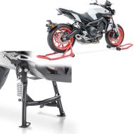 Set: Hauptständer Kawasaki Versys 650 15-21 Mittelständer ConStands in schwarz + Montageständer Set für Kawasaki Versys 1000 / 650 ConStands Motorradständer vorne hinten CS rot_1