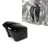 Set: Stretched saddlebags fits for Harley Davidson Touring 14-23 painted, no lock Craftride + Lower vented Leg Fairing fits for Harley Davidson Touring Modeelle 2014-2023 Craftride black