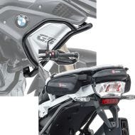 Set: Fairing Crash bar upper part L compatible with BMW R 1250 GS 19-23 engine guard with Tail Bag Bagtecs TB3