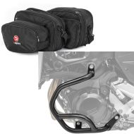 Set: Pannier Liner Inner bag Bagtecs with Engine Guard compatible with BMW F 900 R / XR 20-24 Crash Bar BG2