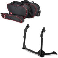 Set: Pannier Liner Inner bag compatible with Ducati Multistrada 1200 / S 10-14 side cases Bagtecs + Centre Stand ConStands black