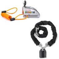 Set: Alarm Brake Disc Lock + Chain lock KS1 1,15m