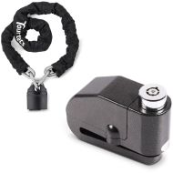 Set: Chain lock KS1 Padlock chain 1,15m + Alarm Brake Disc Lock 120dB