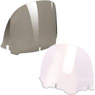 Set: Windshield 12,5" fits for Harley Davidson Electra-Street Glide 96-13 light smoke + Windshield clear