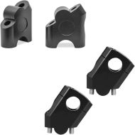 Set: Handlebar riser 40mm + 40mm Alu for Handlebars with Ø 22mm 7/8"
