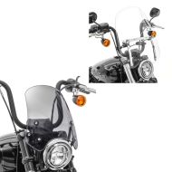 Set: Windshield CW1 clear + Windschield / Windscreen FB2 smoke grey