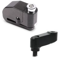 Set: Alarm Brake Disc Lock 120dB Theft protection + Rear View Mirror Extension, Pair, 40mm