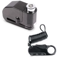 Set: Alarm Brake Disc Lock 120dB Theft protection + Helmet lock / combination lockblack