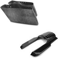 Set: Hard Saddlebag Carpet Liner + Rear Fender Extension Filler fits for Harley Davidson Touring 96-08