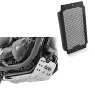 Set: Skid Plate + Radiator Cover compatible with Triumph Bonneville T120 16-21 KG1