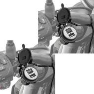 2x 12V motorcycle USB socket Lumitecs US3 Discount Set