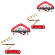 2x Motorbike LED Tail Light + Brakelight Lumitecs TX44 Discount Set