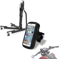 Set: Motorbike Power Evo Central Stand blk without adapter plate with smartphone holder SH10 6,3" for handlebar